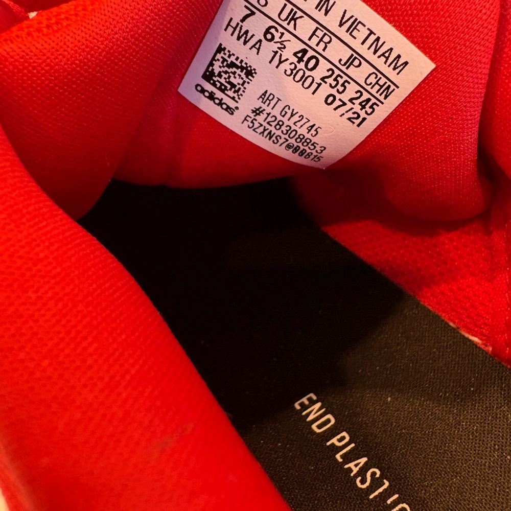 Adidas FortaRun J 'Vivid Red' running shoes - Picture 8 of 8
